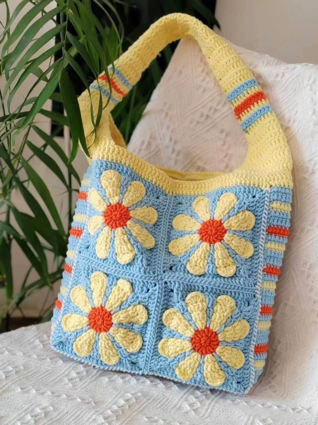 Daisy One-Shoulder Bag Sky Blue