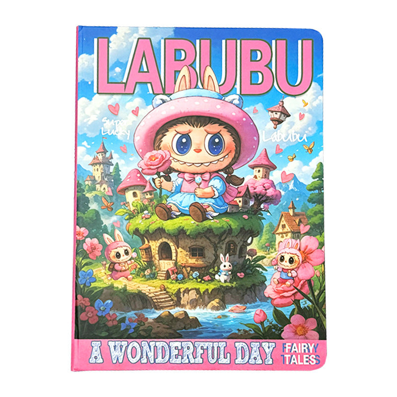 "New Labubu A5 Notebook - Premium Cartoon Ruled Journal (Memo Book/Planner)