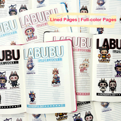 "New Labubu A5 Notebook - Premium Cartoon Ruled Journal (Memo Book/Planner)