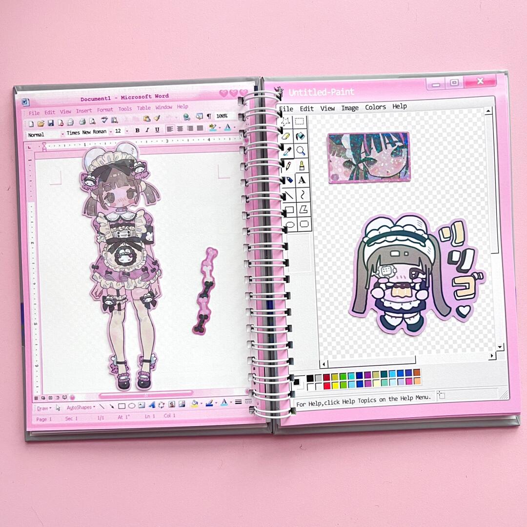 【Pre-order】Retro Computer Notebook / Planner / Sketchbook / Spiral Notebook / Journal