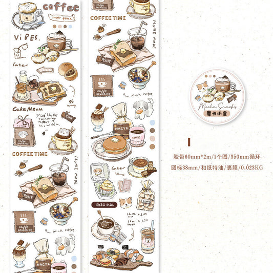 Slow Living Diary Washi Tape Set – Premium Oil-Printed Korean Aesthetic Decorative Stickers for Journaling, Planners & DIY Crafts (Instagram Style)