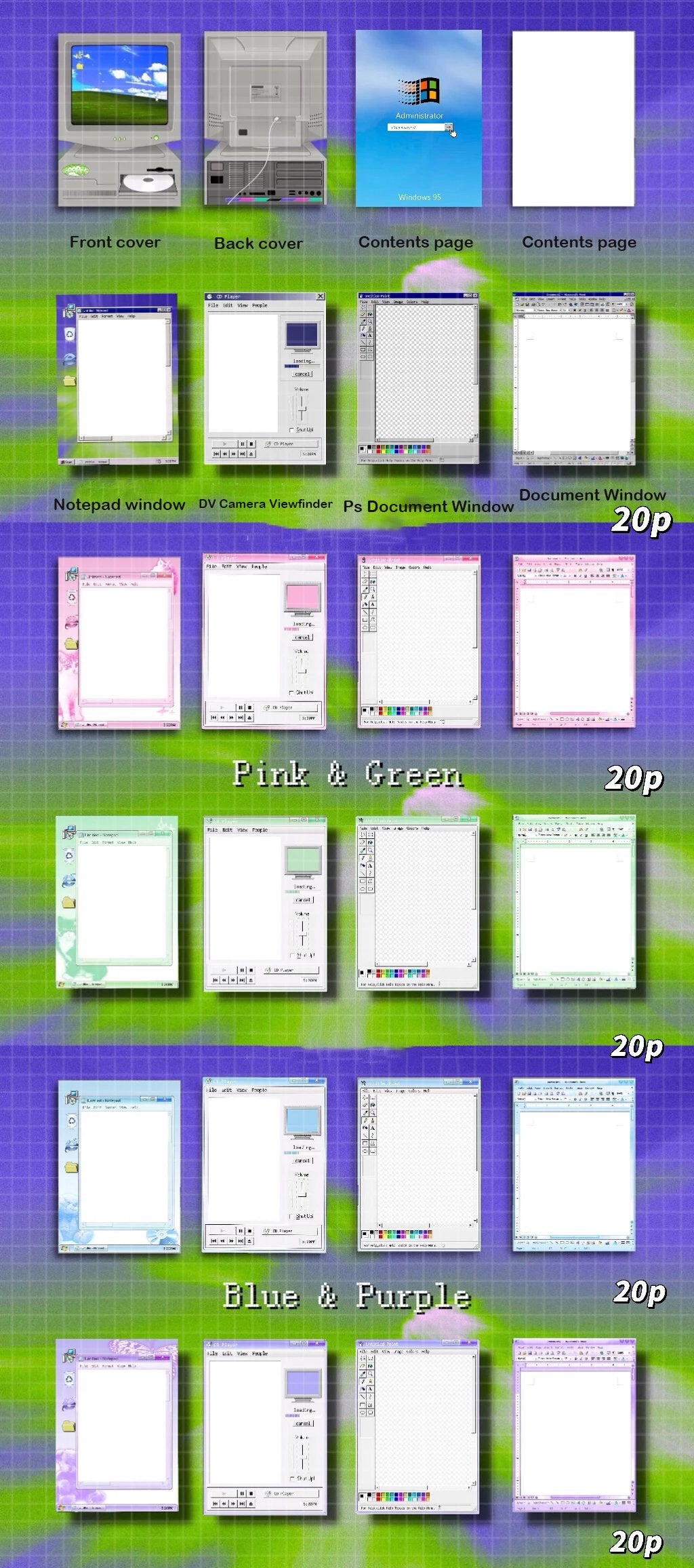 【Pre-order】Retro Computer Notebook / Planner / Sketchbook / Spiral Notebook / Journal