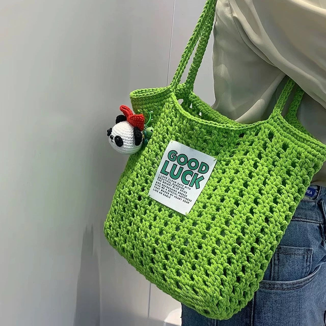 Waffle Weave Patchwork Bag (with tools + tutorial included)