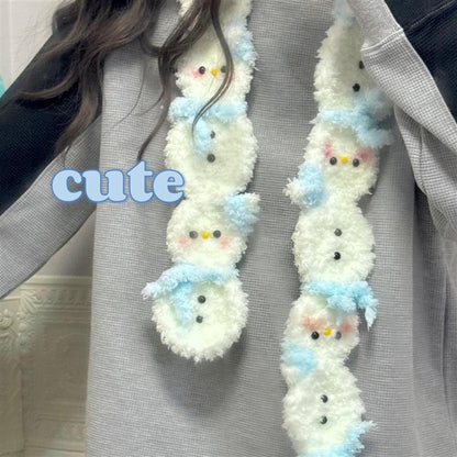 Handmade DIY Christmas Tree Scarf Knitting Kit for Winte