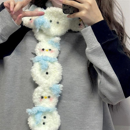 Handmade DIY Christmas Tree Scarf Knitting Kit for Winte