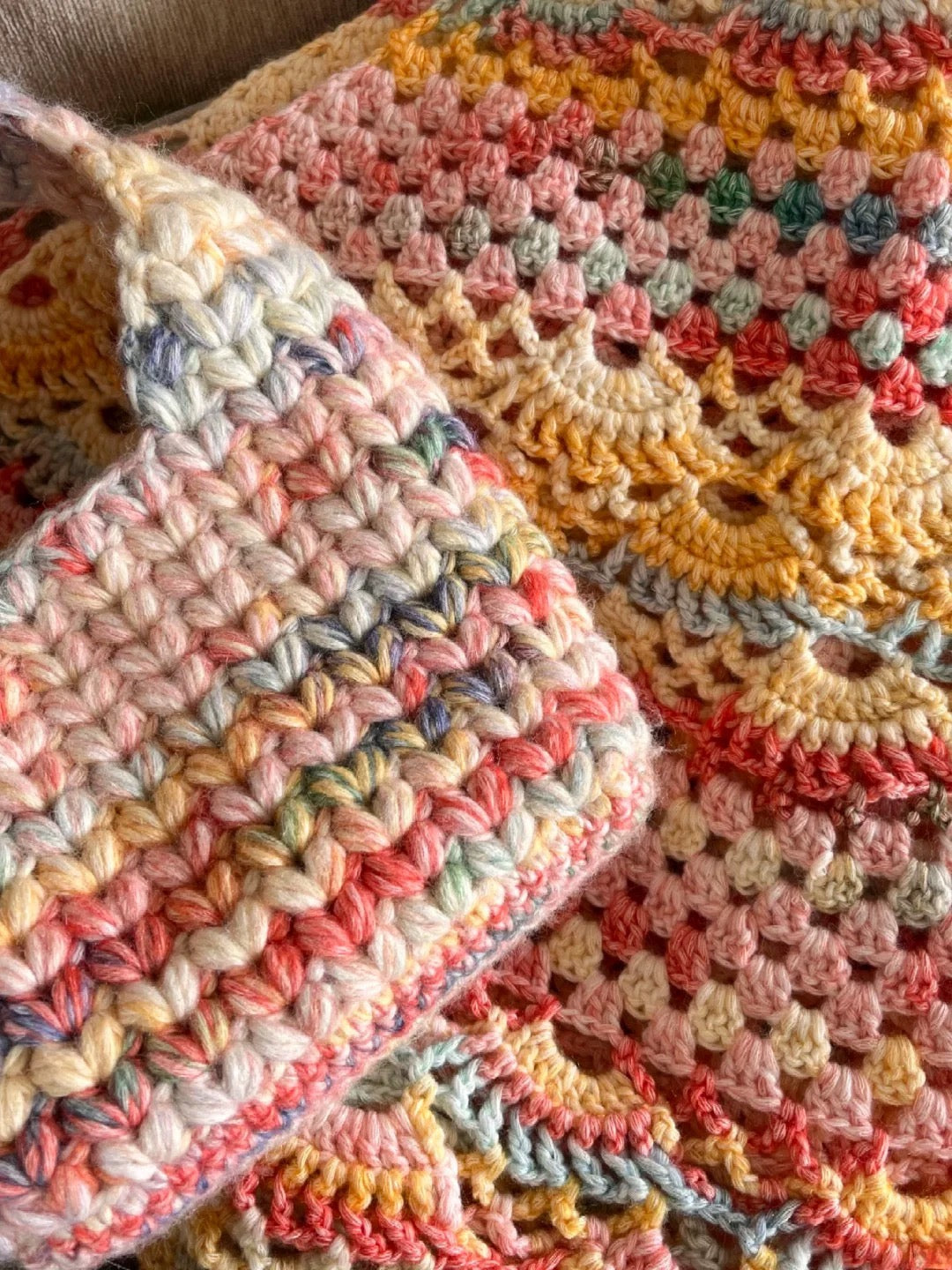 Handmade DIY Knitted Cloud Tassel Bag