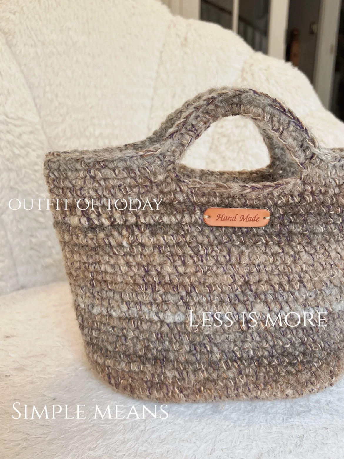 Handmade DIY Knitting Kit for Tote Bags