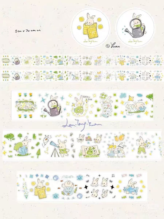 Bowler Hat Bunny Washi Tape‌