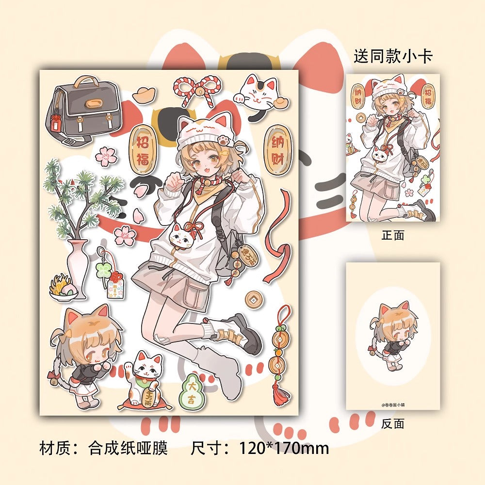 Gudak Stickers - Attack on Titan (Levi) & One Piece (Zoro) Collection - Journaling Decals for Scrapbooking & Card Making