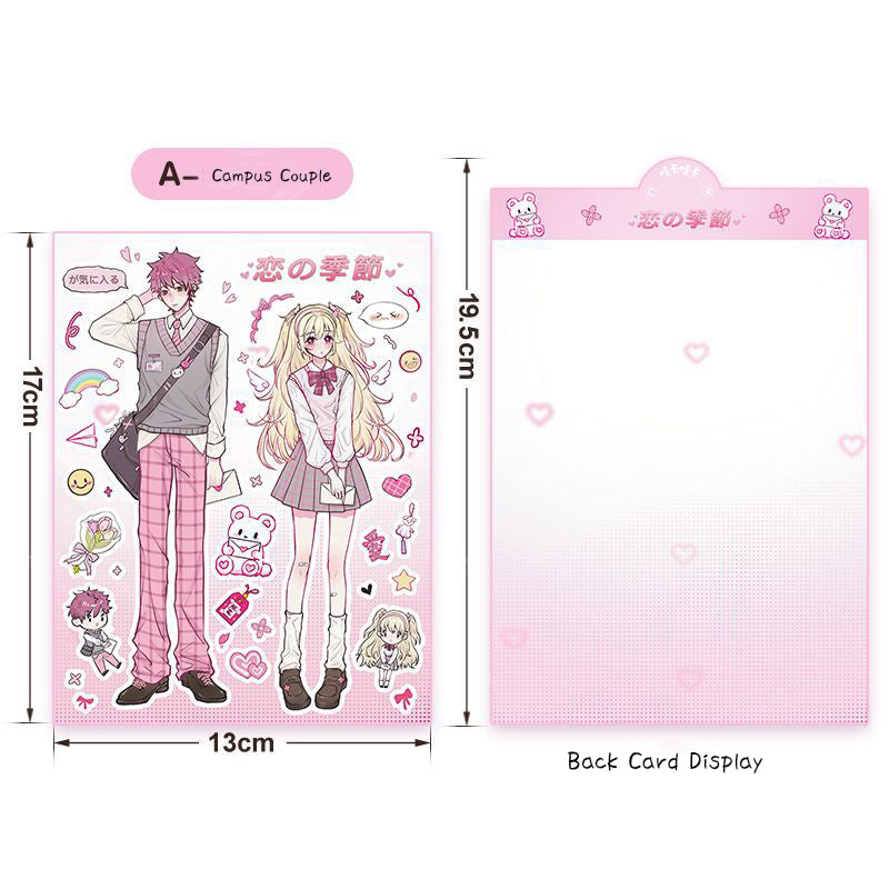 ‌WAKA ORIGINAL Romantic Couples Series Stickers - Anime Scrapbook/GUKA/GUBEN/Phone Case Decor Wholesale