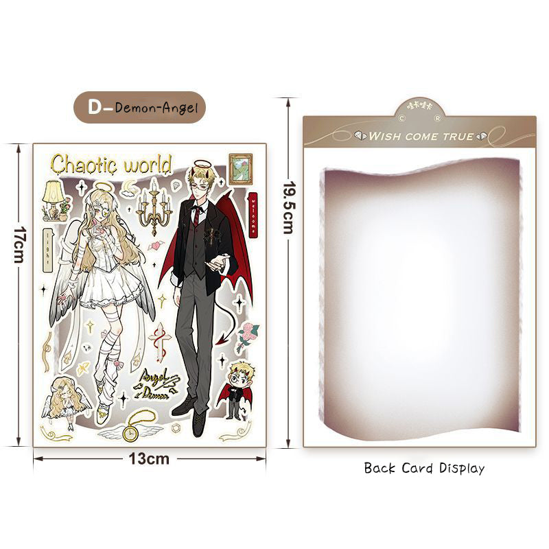 ‌WAKA ORIGINAL Romantic Couples Series Stickers - Anime Scrapbook/GUKA/GUBEN/Phone Case Decor Wholesale