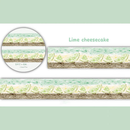 Cake-themed washi tape sticker strips