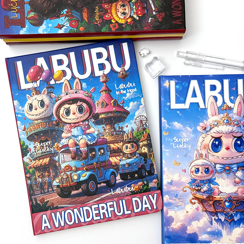 "New Labubu A5 Notebook - Premium Cartoon Ruled Journal (Memo Book/Planner)