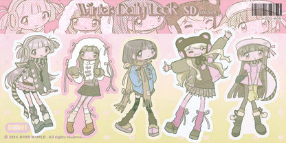 ‌Domi New Release: Korean Anime Characters Sticker Book Set - Sweet-Asian Aesthetic GUKA & Scrapbook Materials