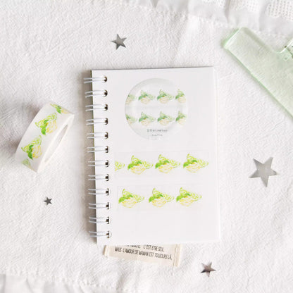 Cake-themed washi tape sticker strips