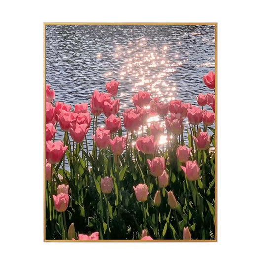 ‌Best-selling Tulip Flower New Design Full Drill Diamond Painting for Living Room, Bedroom - Modern Nordic Style Home Decoration
