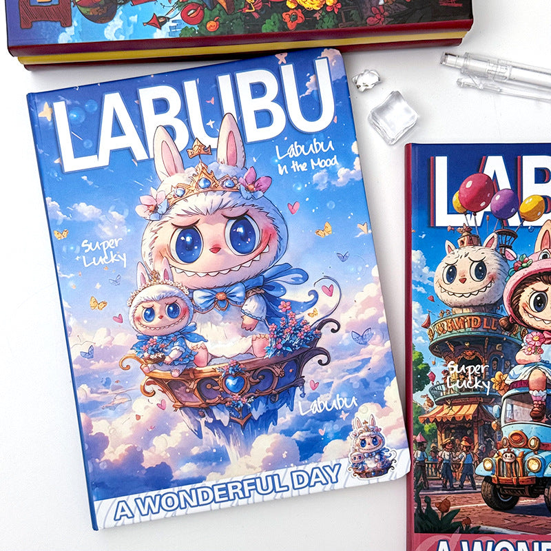 "New Labubu A5 Notebook - Premium Cartoon Ruled Journal (Memo Book/Planner)