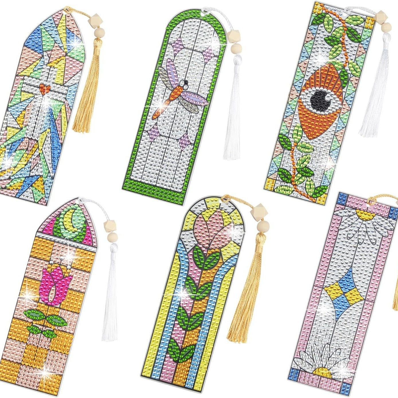 ‌2025 Creative New Diamond Painting Accessory - Mandala 5D Diamond Sticker PU Leather DIY Bookmark Handicraft Gift for Cross-Border