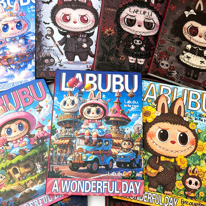 "New Labubu A5 Notebook - Premium Cartoon Ruled Journal (Memo Book/Planner)