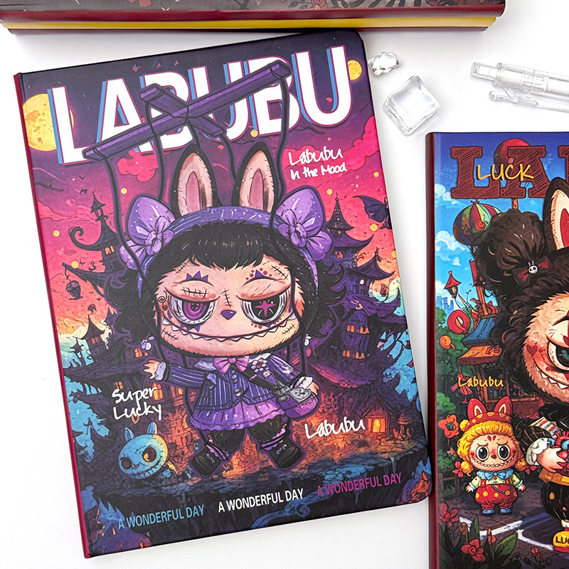 "New Labubu A5 Notebook - Premium Cartoon Ruled Journal (Memo Book/Planner)