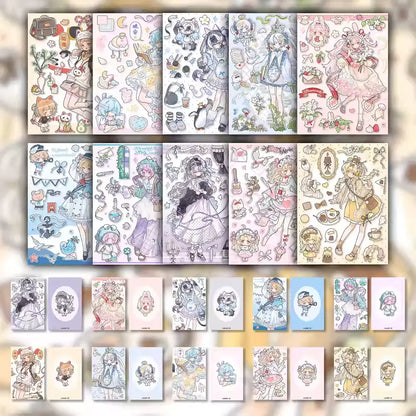 Gudak Stickers - Attack on Titan (Levi) & One Piece (Zoro) Collection - Journaling Decals for Scrapbooking & Card Making