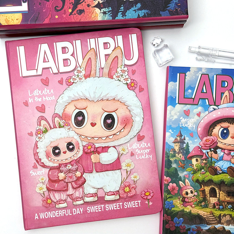 "New Labubu A5 Notebook - Premium Cartoon Ruled Journal (Memo Book/Planner)