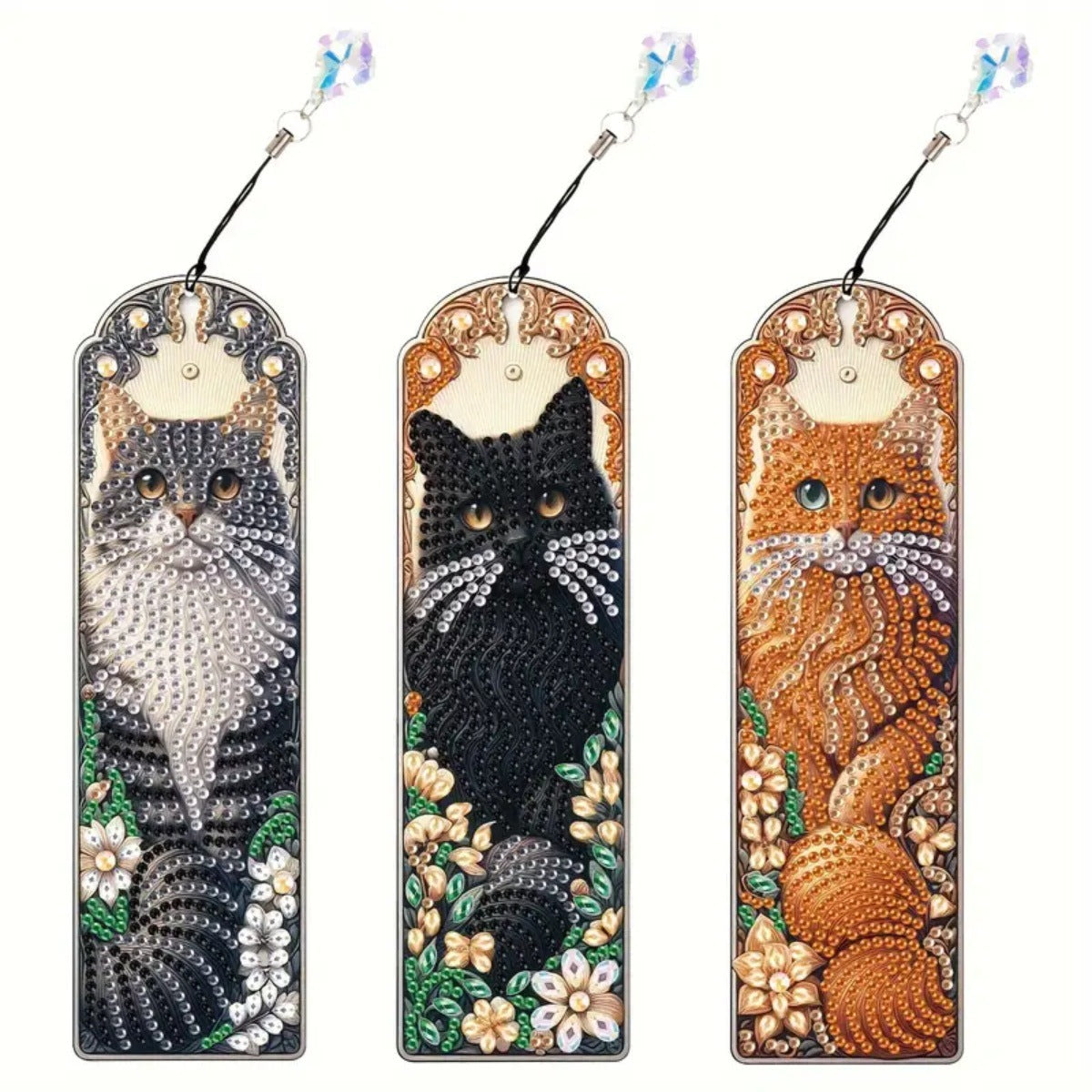 ‌2025 Creative New Diamond Painting Accessory - Mandala 5D Diamond Sticker PU Leather DIY Bookmark Handicraft Gift for Cross-Border