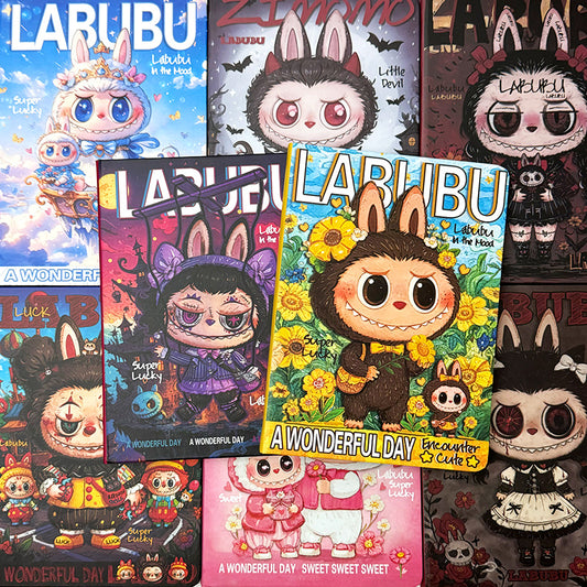 "New Labubu A5 Notebook - Premium Cartoon Ruled Journal (Memo Book/Planner)
