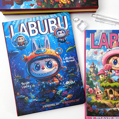"New Labubu A5 Notebook - Premium Cartoon Ruled Journal (Memo Book/Planner)
