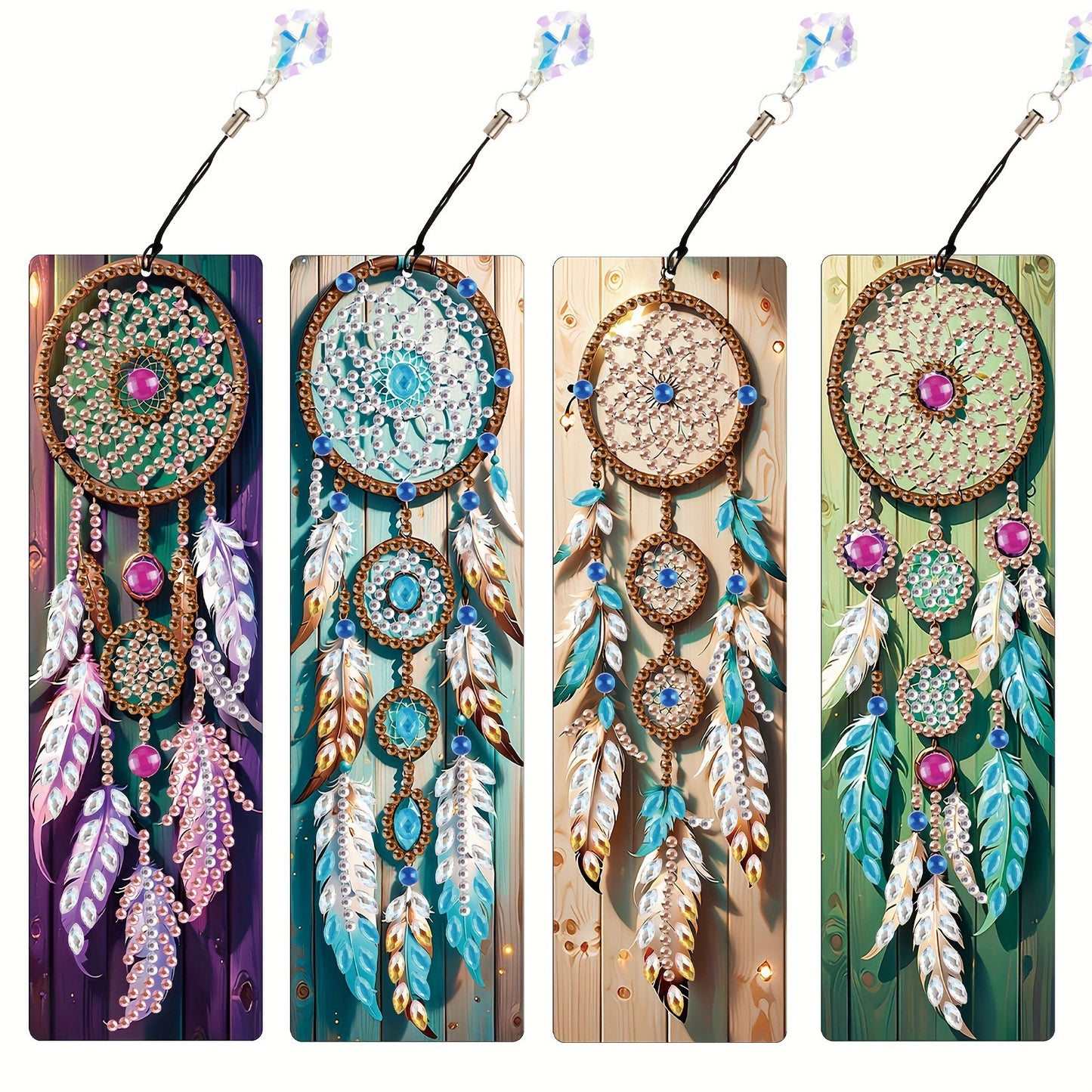 ‌2025 Creative New Diamond Painting Accessory - Mandala 5D Diamond Sticker PU Leather DIY Bookmark Handicraft Gift for Cross-Border