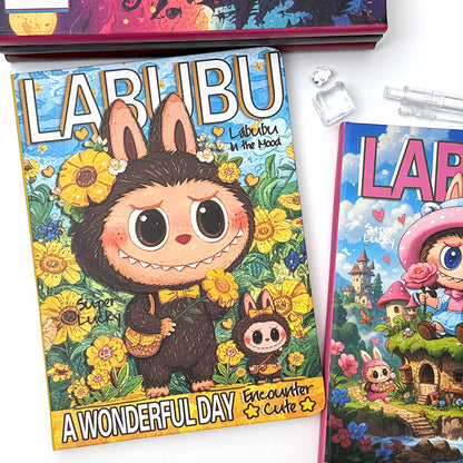 "New Labubu A5 Notebook - Premium Cartoon Ruled Journal (Memo Book/Planner)