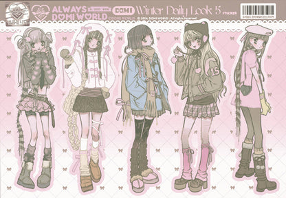 ‌Domi New Release: Korean Anime Characters Sticker Book Set - Sweet-Asian Aesthetic GUKA & Scrapbook Materials