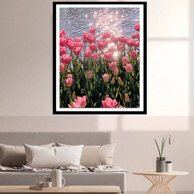 ‌Best-selling Tulip Flower New Design Full Drill Diamond Painting for Living Room, Bedroom - Modern Nordic Style Home Decoration