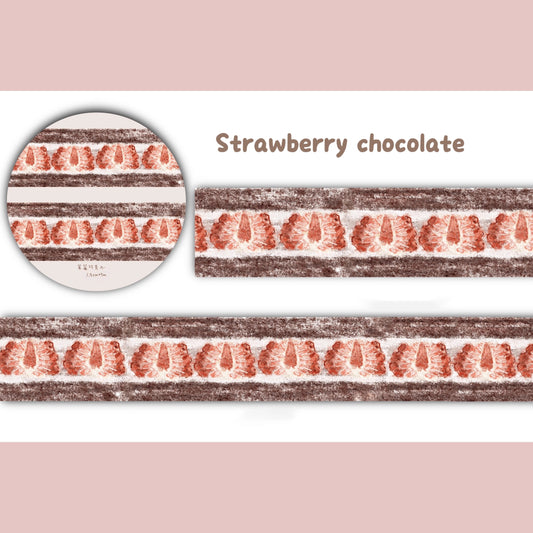 Cake-themed washi tape sticker strips