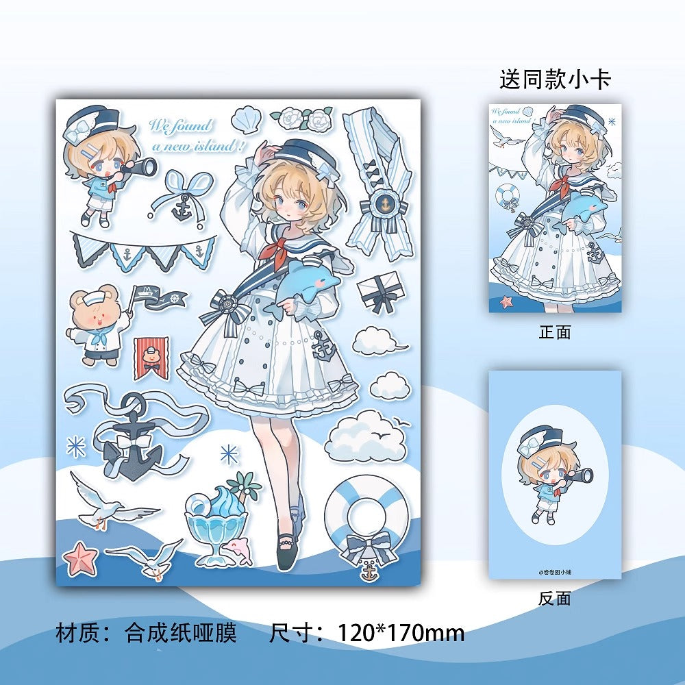 Gudak Stickers - Attack on Titan (Levi) & One Piece (Zoro) Collection - Journaling Decals for Scrapbooking & Card Making
