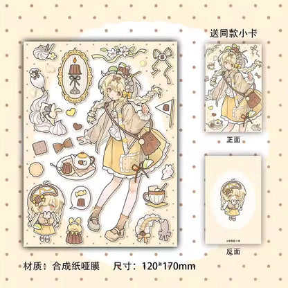 Gudak Stickers - Attack on Titan (Levi) & One Piece (Zoro) Collection - Journaling Decals for Scrapbooking & Card Making