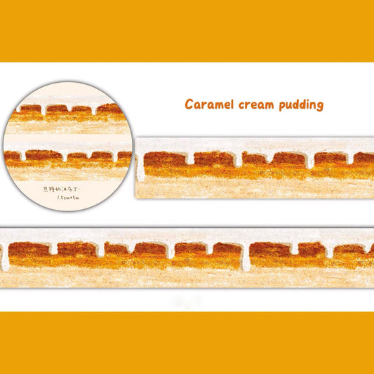 Cake-themed washi tape sticker strips