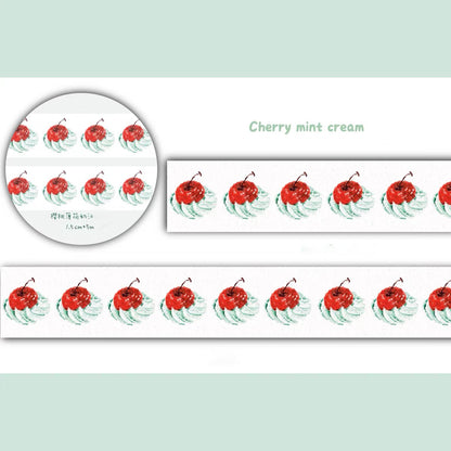 Cake-themed washi tape sticker strips