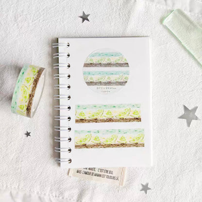 Cake-themed washi tape sticker strips