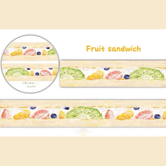 Cake-themed washi tape sticker strips