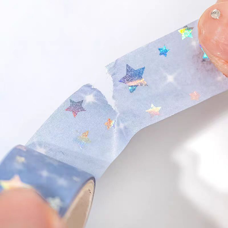 12-Roll Starry Dots Washi Tape Set – Ins Style Korean Aesthetic, Versatile for Journaling, Scrapbooking, Card Making, and Decoration