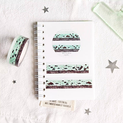 Cake-themed washi tape sticker strips