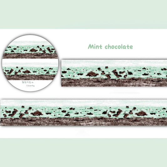 Cake-themed washi tape sticker strips