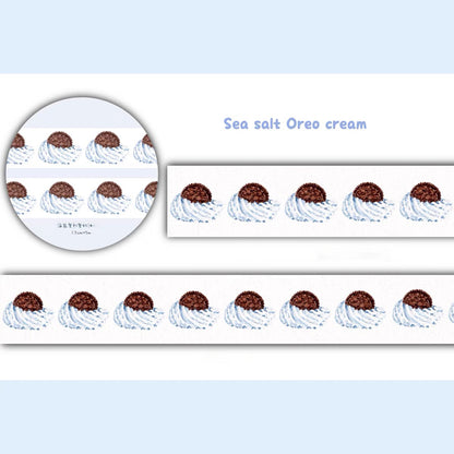 Cake-themed washi tape sticker strips