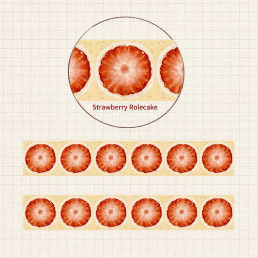 Cake design sticker strips for journaling